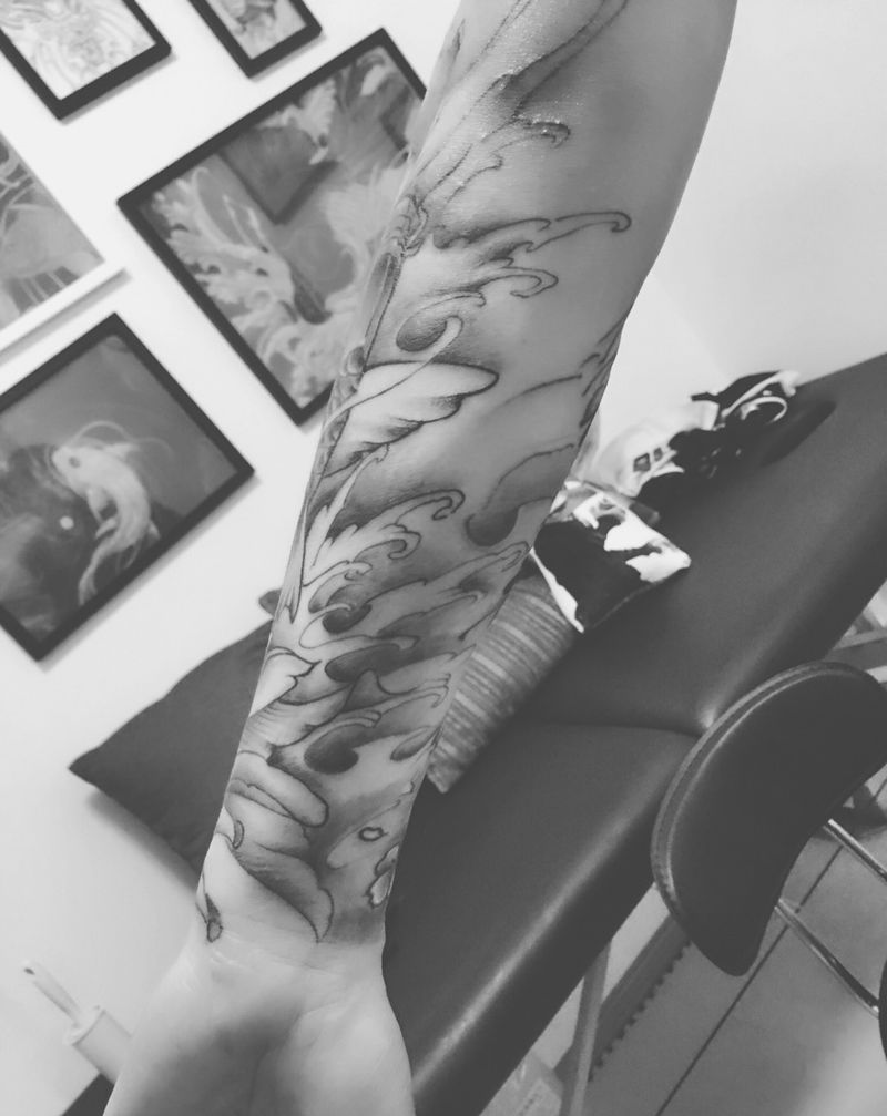 如鱼得水纹身图片