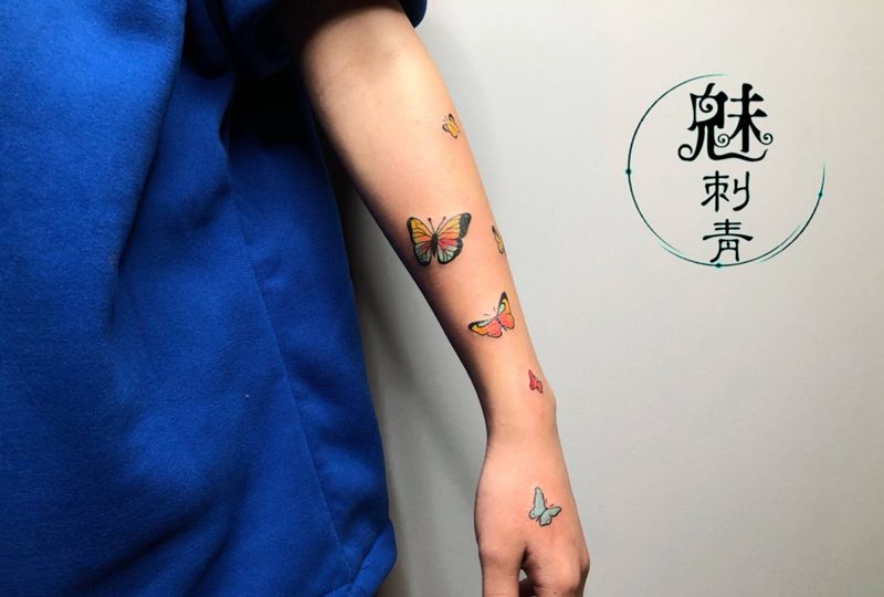 蝴蝶纹身图片