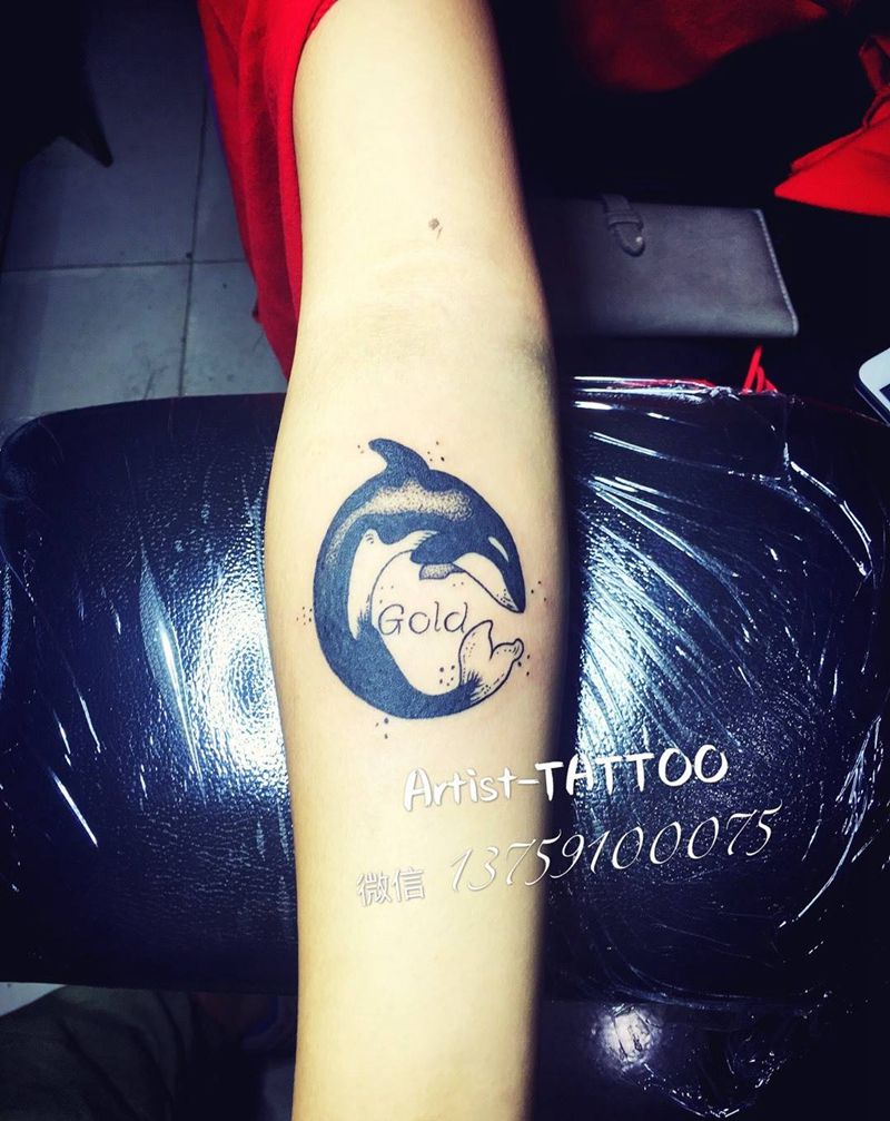 小鲸鱼啊小作品一组。纹身图片