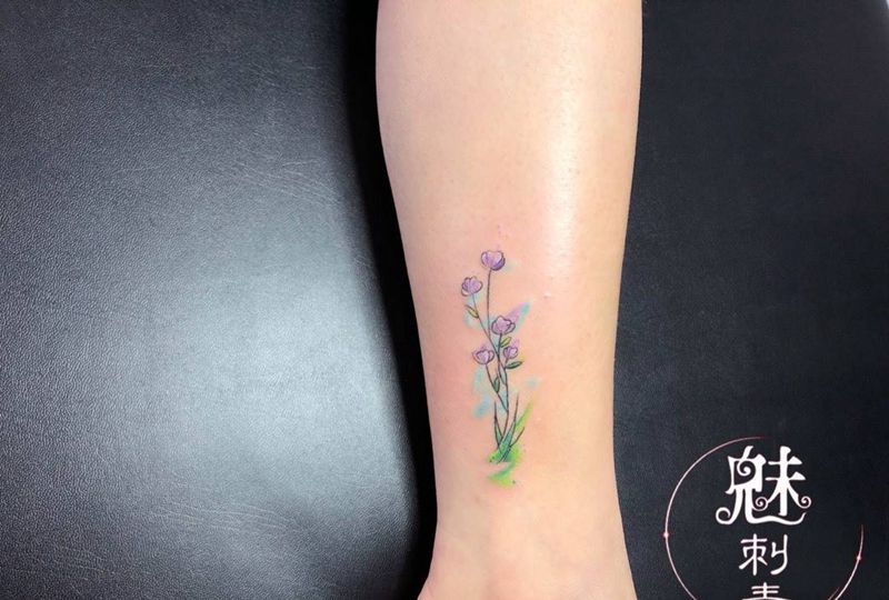 水彩小清新纹身图片