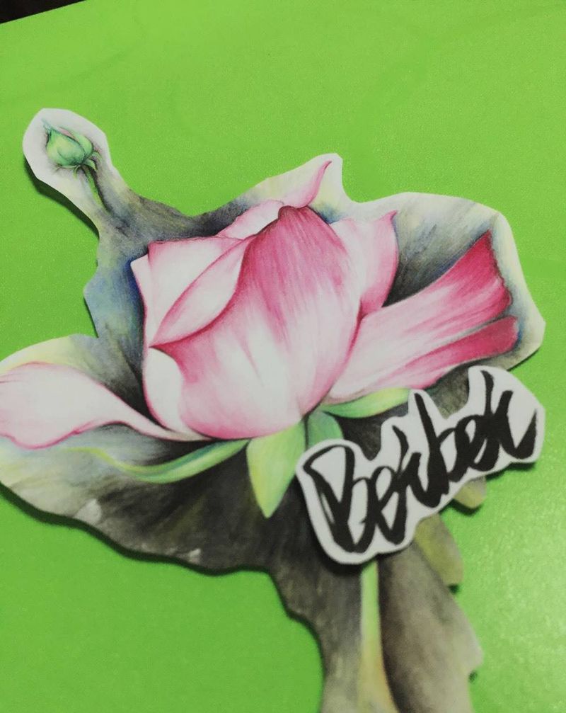 玫瑰手稿纹身图片_手稿肩部颈部胸部背部手臂腿部手部原创植物纹身图案