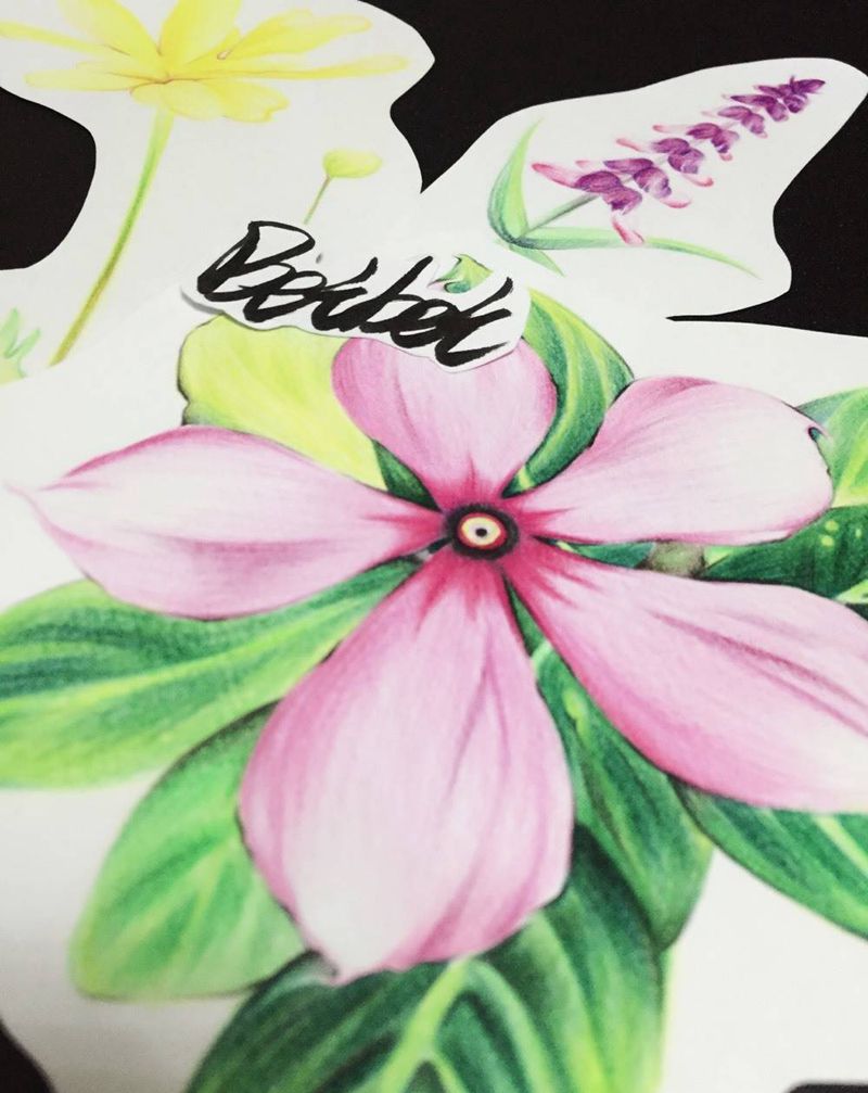 各种花纹身图片_手稿原创植物清新手部脚部手臂腰部背部腹部纹身图案