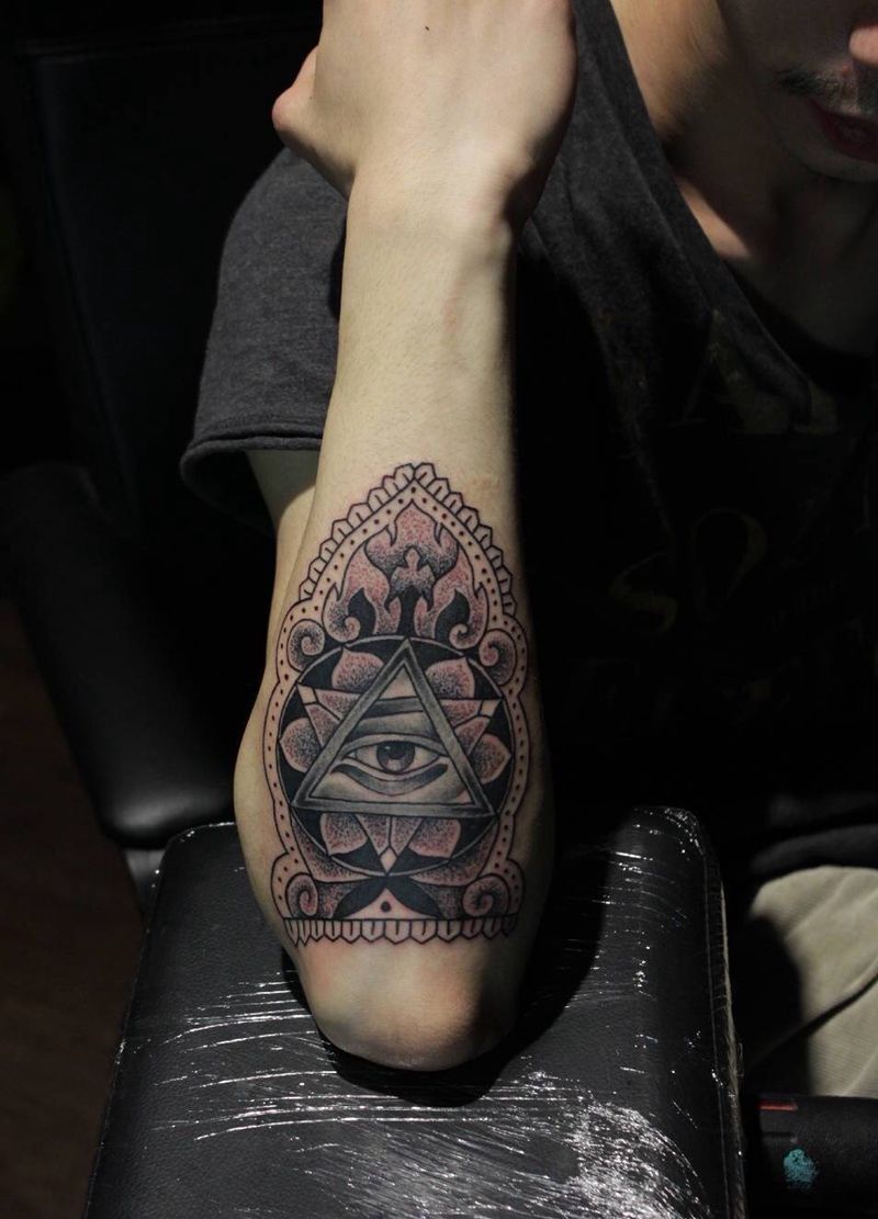 上帝之眼纹身图片