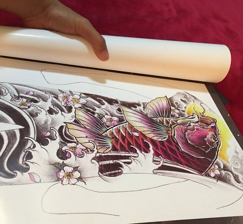 花臂 花腿 大满背有没有战士挑战纹身图片_手稿传统纹身图案