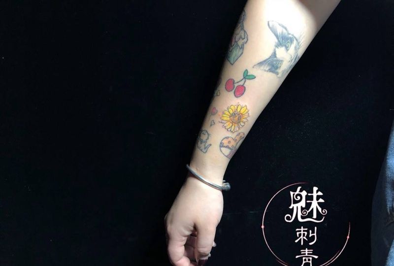 向日葵纹身图片