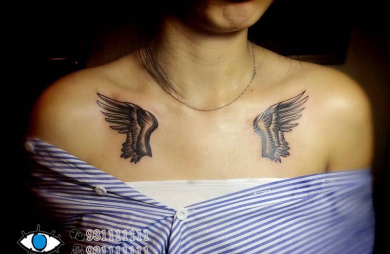 翅膀纹身图片