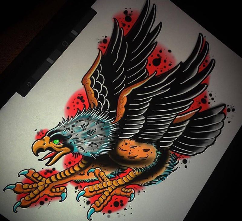 纯正school纹身图片_手稿欧美纹身图案