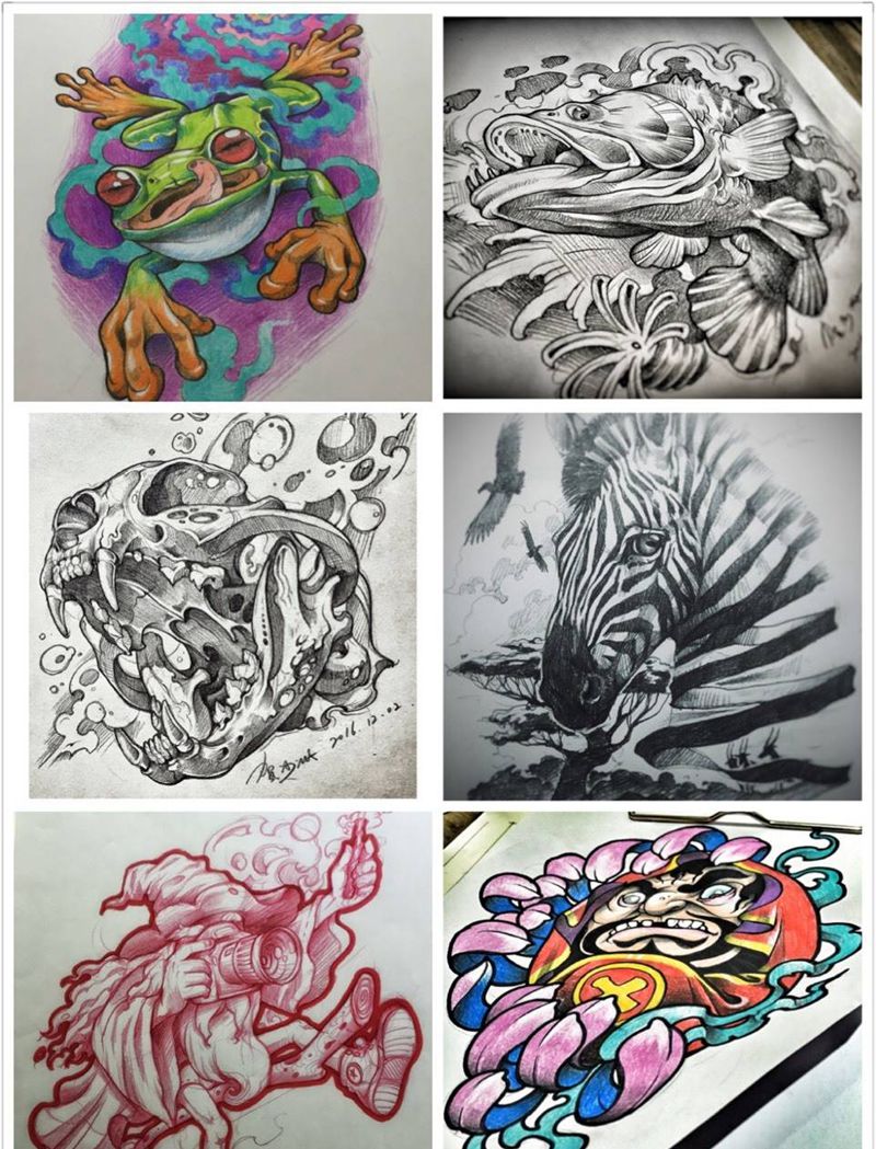 一些原创图纹身图片