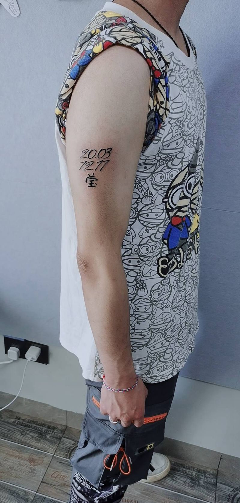 小清新纹身图片_手臂点刺纹身图案