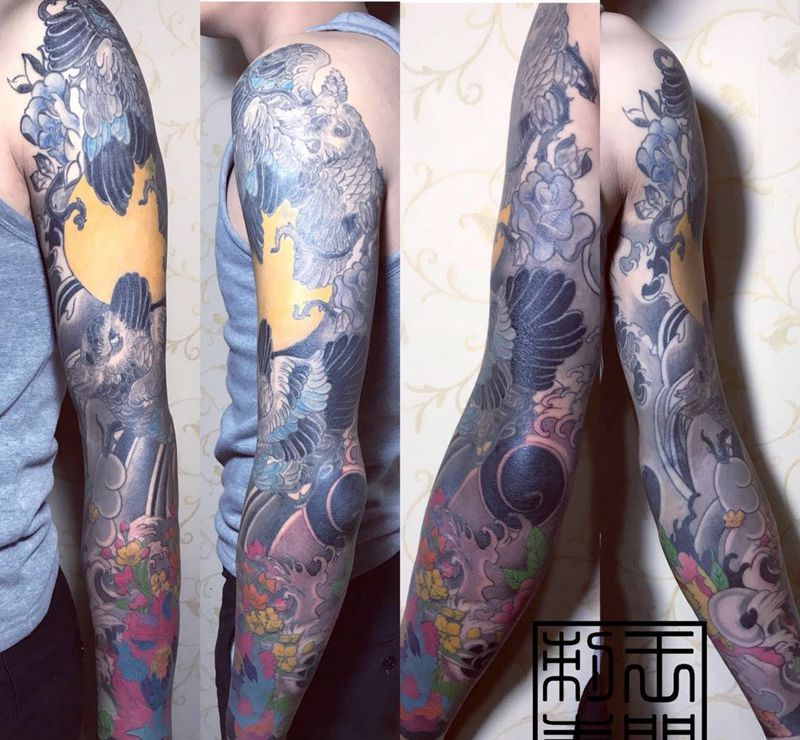 修改花臂纹身图片