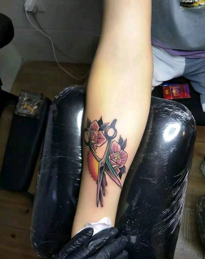 美发剪纹身图片_美发剪纹身图案