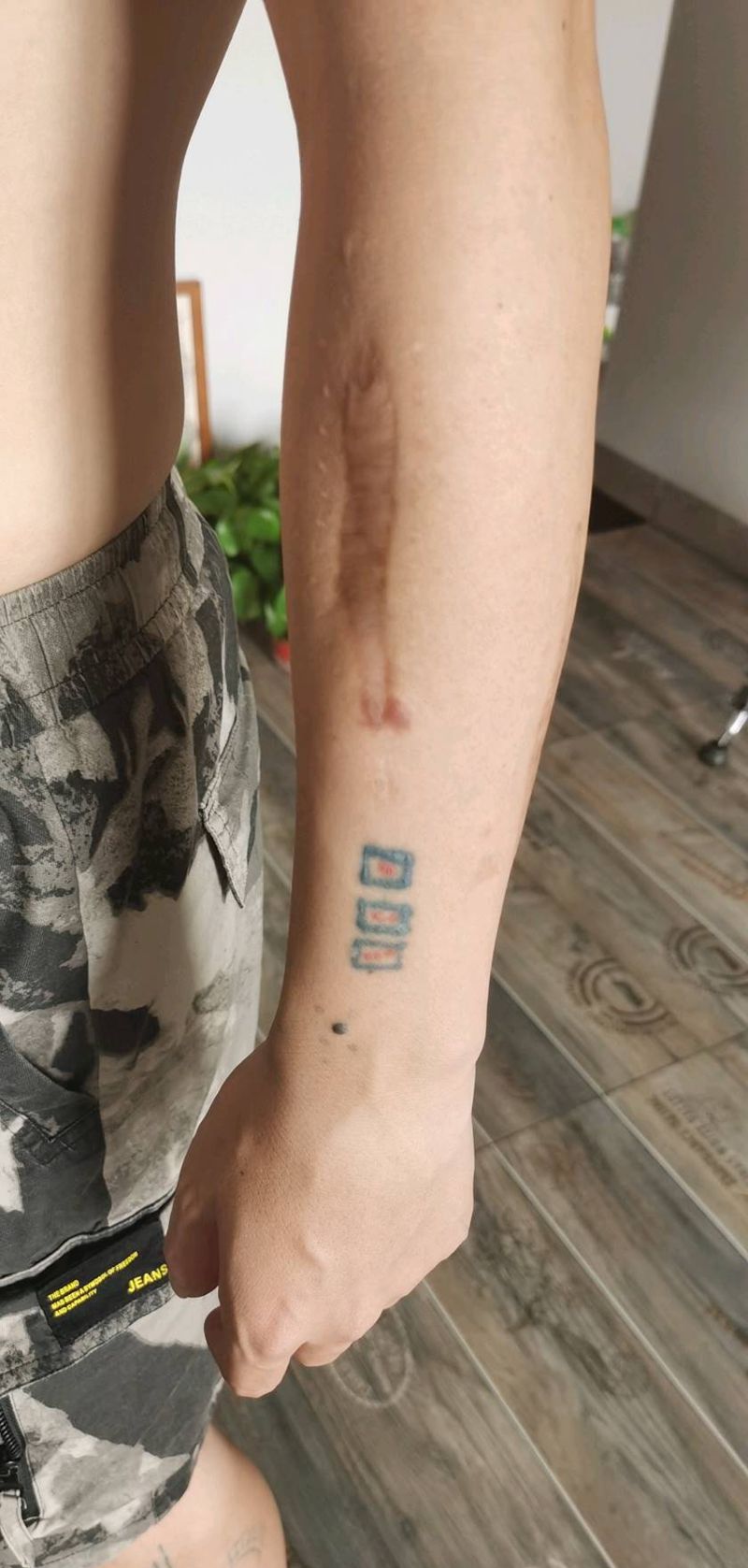 浪花 花臂 遮盖疤痕 旧纹身纹身图片_手臂纹身图案