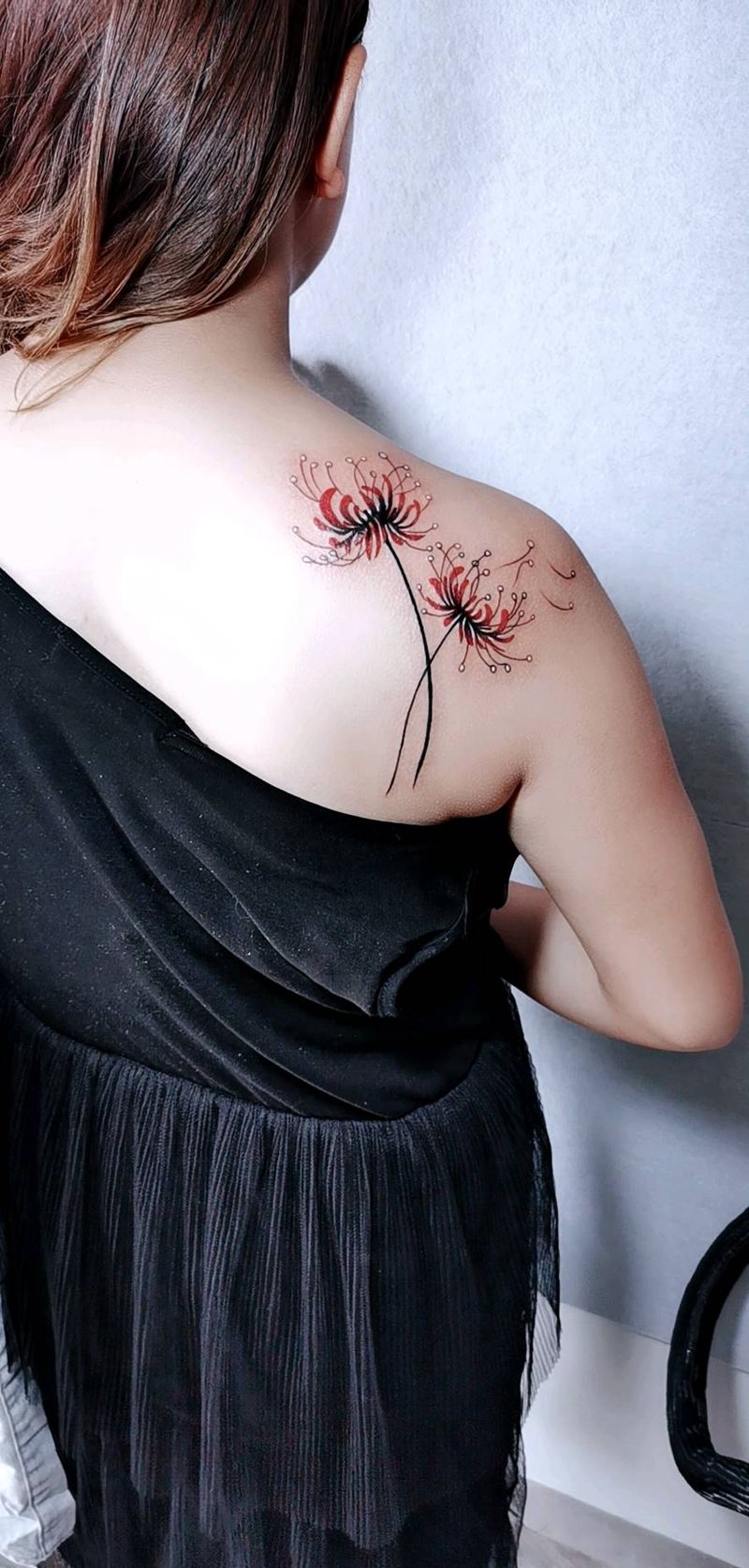 彼岸花身上纹从此再无意中人