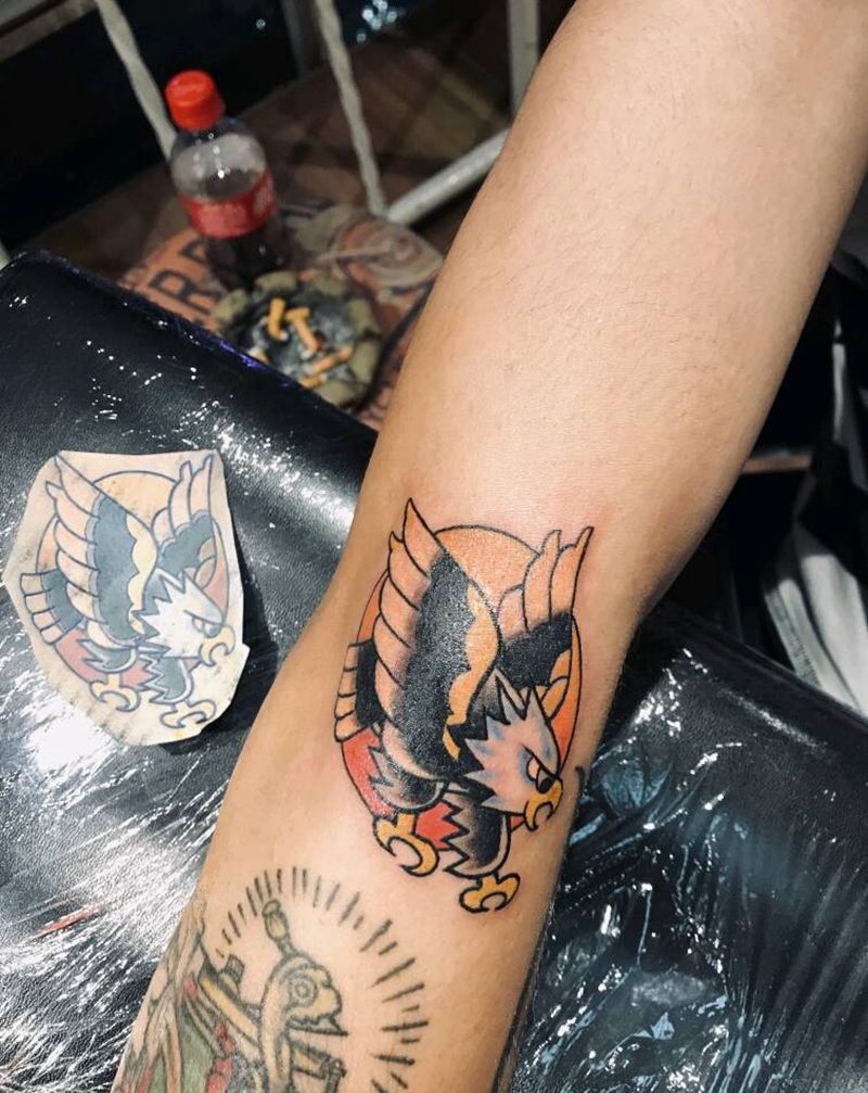 小鹰鹰~纹身图片_Old School纹身图案