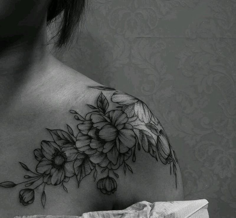 素华纹身图片_点刺纹身图案