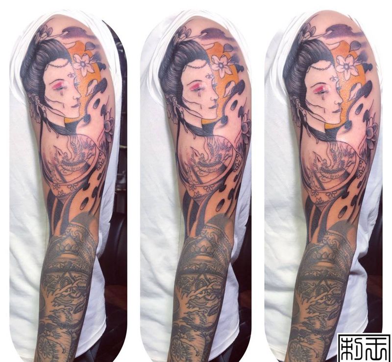 花臂纹身图片