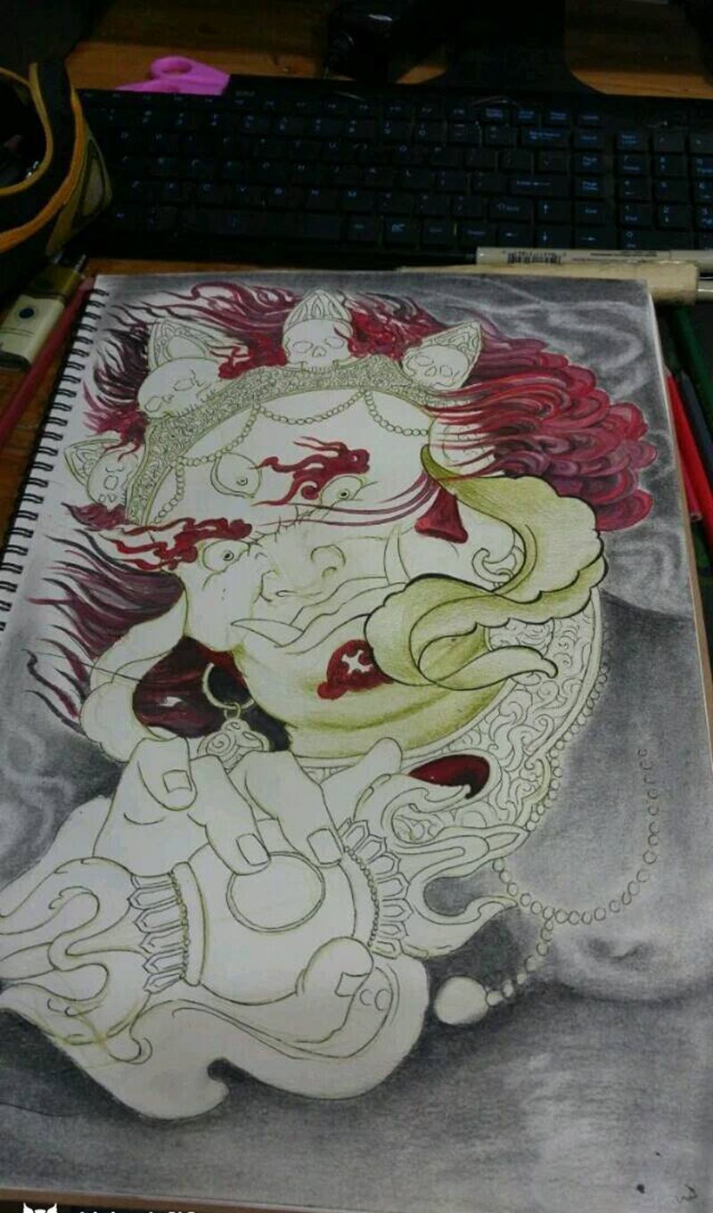 未完成纹身图片