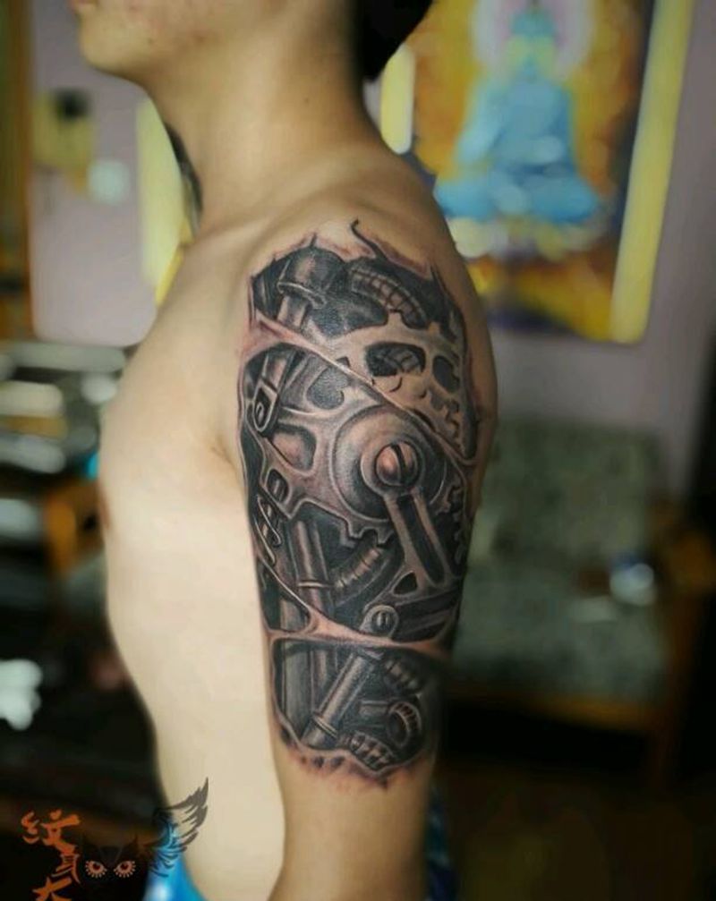 机械纹身3D图纹身图片