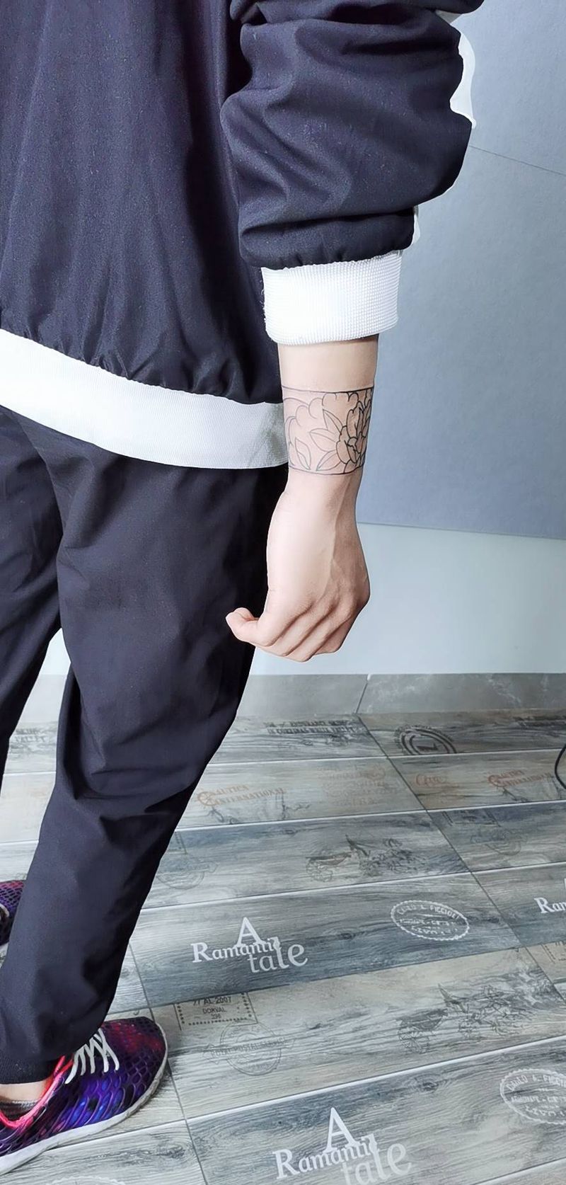 传统  手环纹身图片_手臂老传统纹身图案