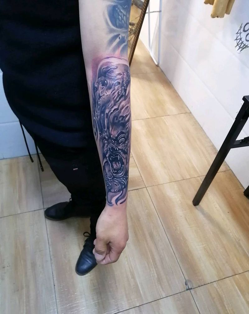 写实纹身图片_欧美写实纹身图案