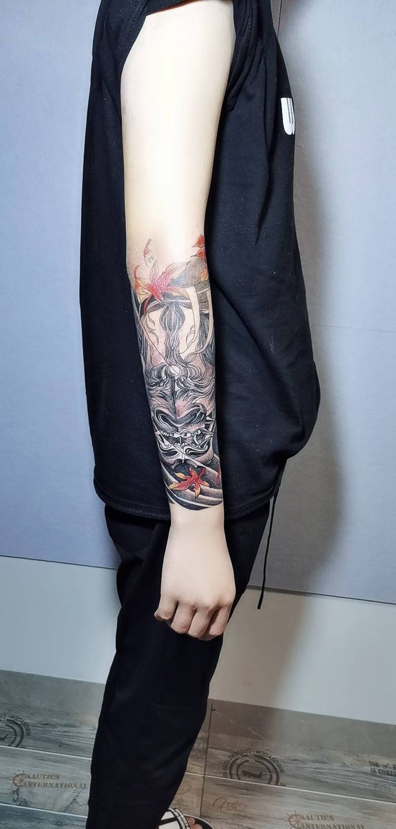 小臂 般若纹身图片_手臂纹身图案