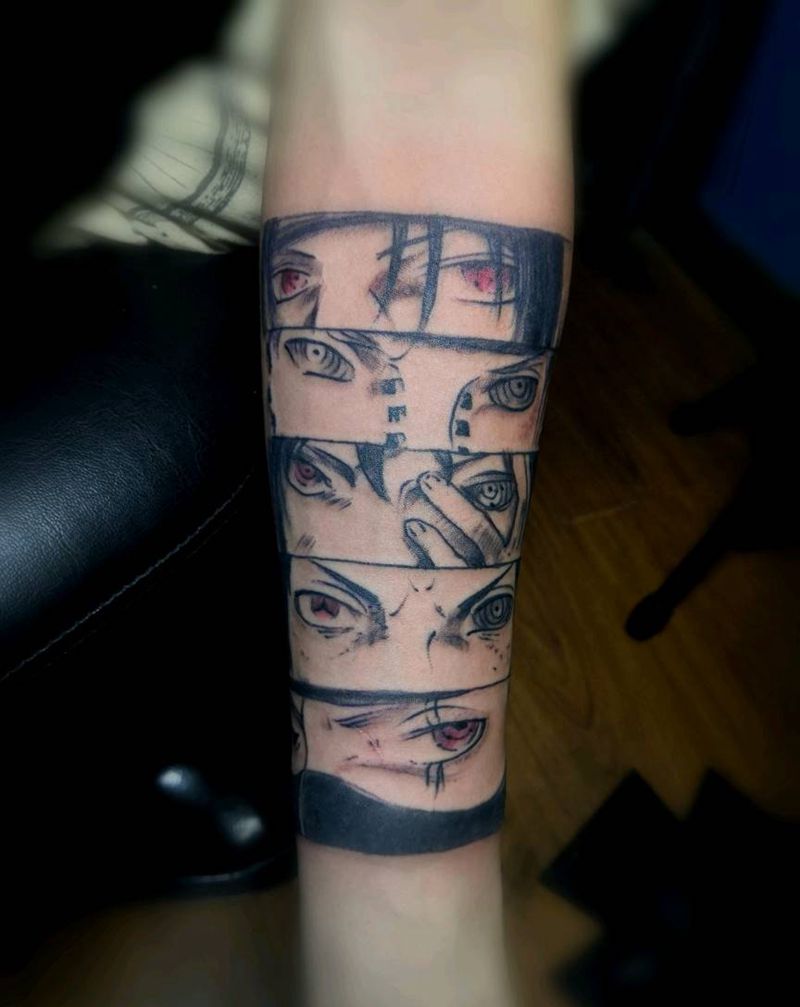 火影忍者纹身图片_手臂Old School纹身图案