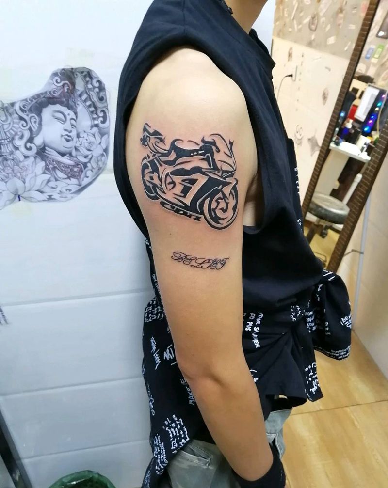 机车纹身图片_图腾纹身图案