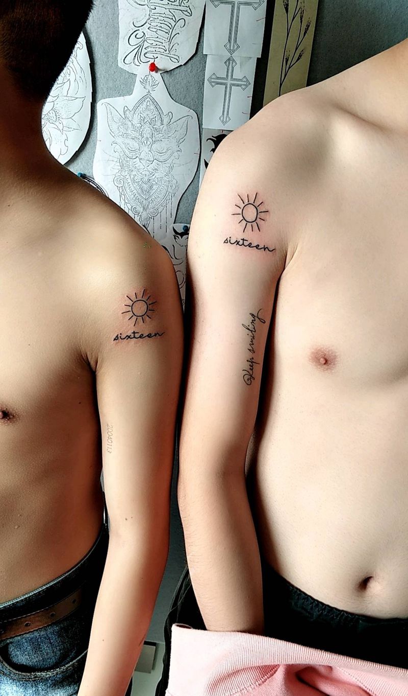 小清新纹身图片_手臂几何纹身图案