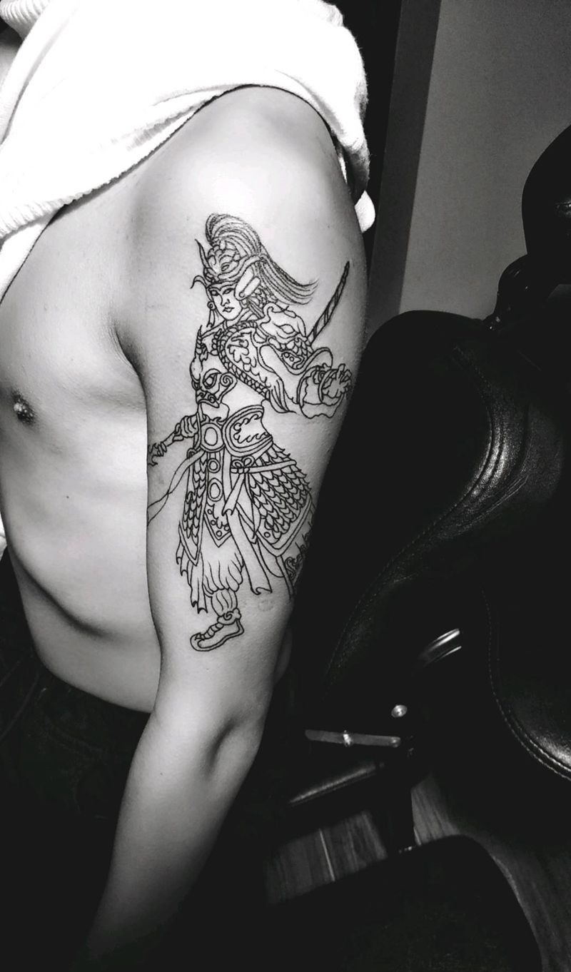 小赵云纹身图片_手臂纹身图案