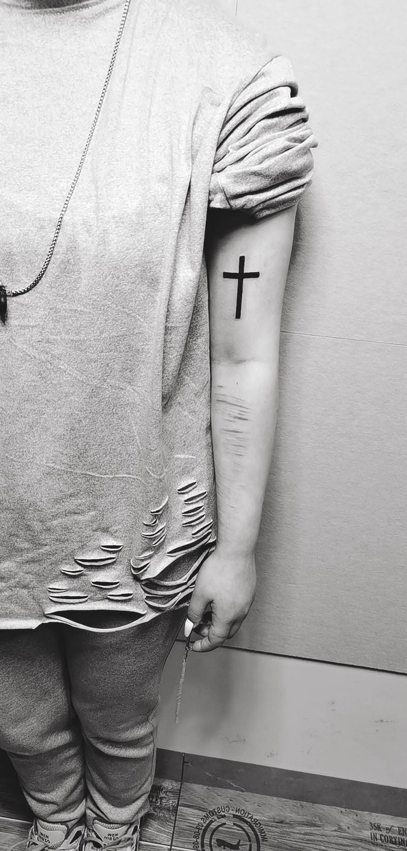 小清新纹身图片_手臂点刺纹身图案