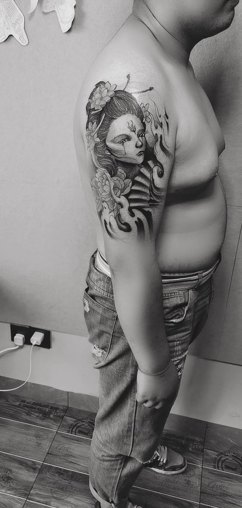 艺妓纹身图片_手臂纹身图案