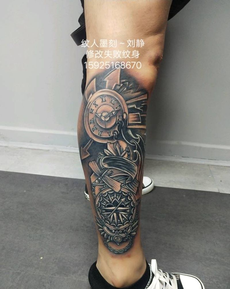 修复失败纹身纹身图片_腿部修改纹身图案