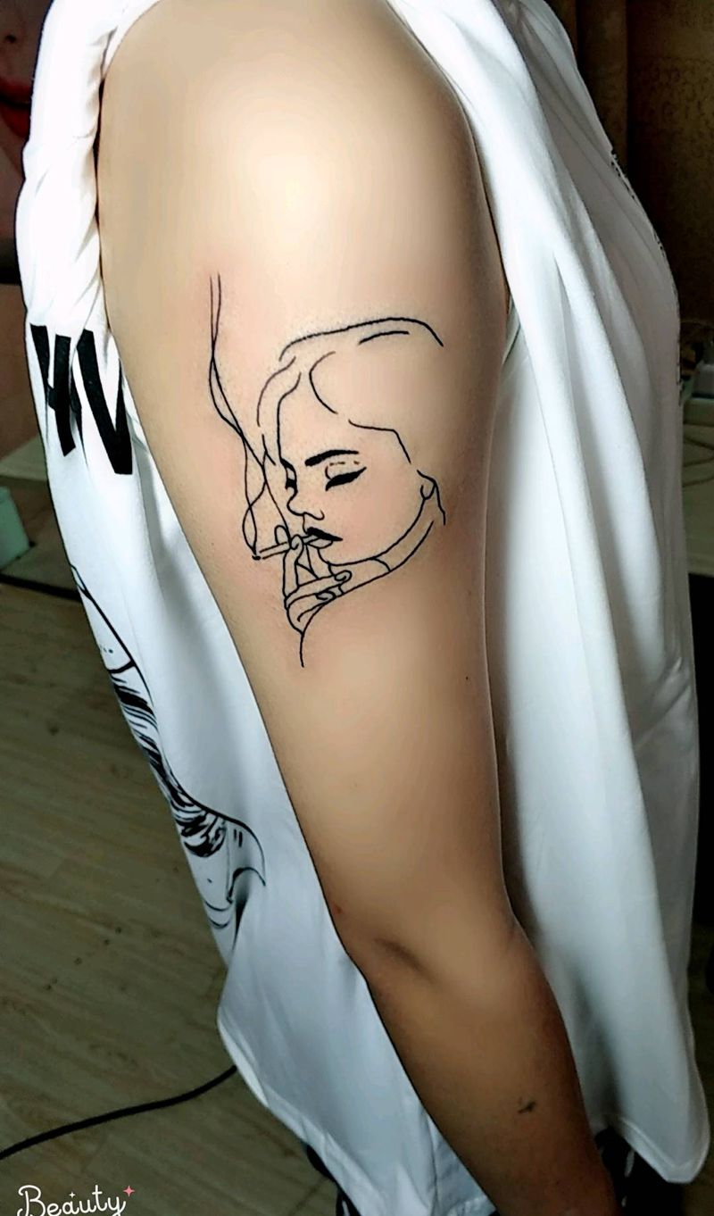 个性小图纹身图片_手臂新传统几何纹身图案