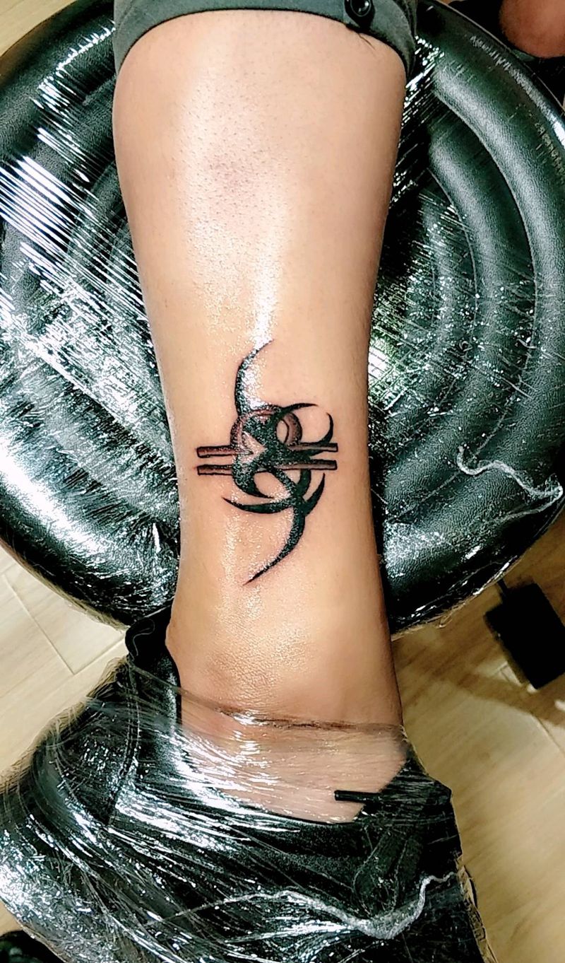 星座 纹身纹身图片_脚部清新图腾原创成品纹身图案