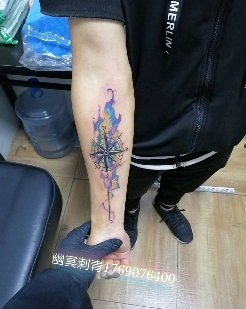 水彩纹身图片_水彩纹身图案