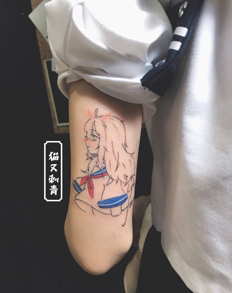 二次元纹身图片