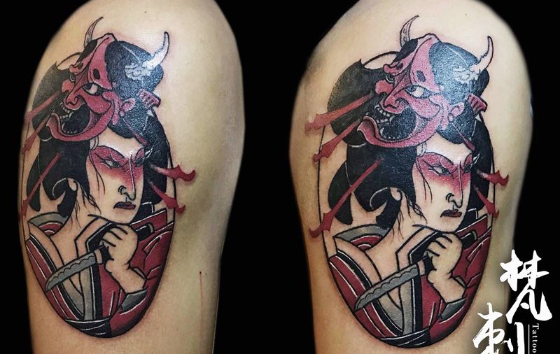 迷你老传统纹身图片_手臂纹身图案