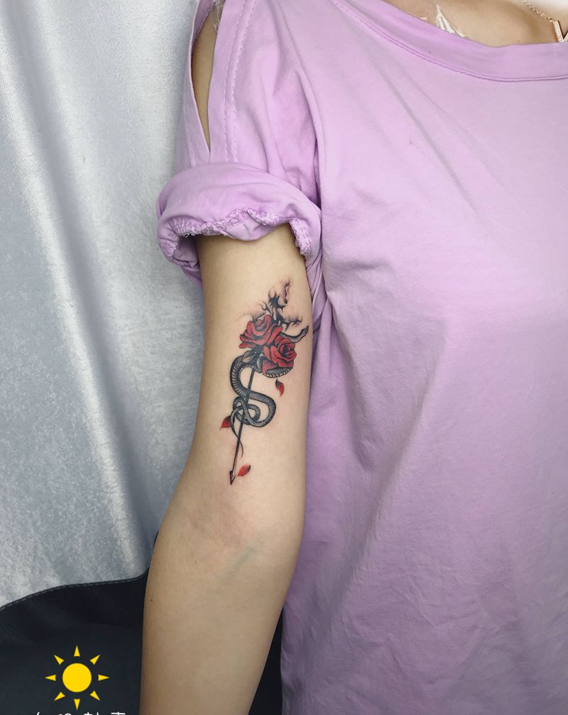 蛇蛇蛇纹身图片_手臂纹身图案