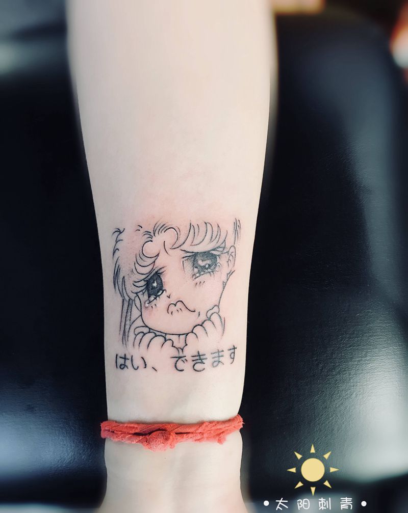 美少女纹身图片_手臂纹身图案