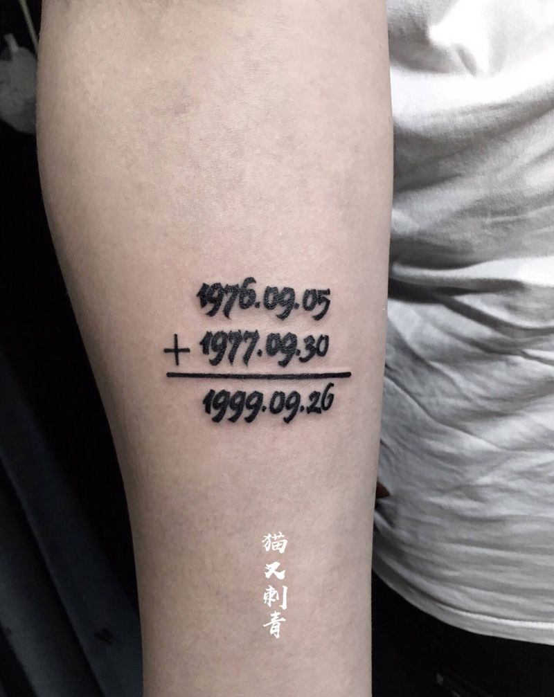 有意义的文字纹身图片_花体字几何纹身图案