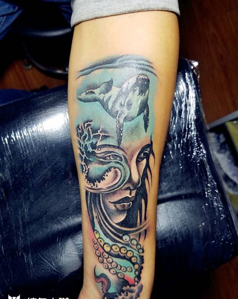 彩色欧美纹身图片