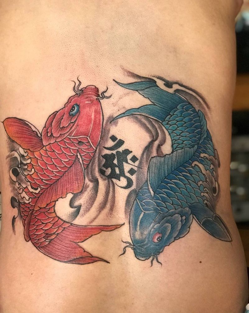 近期作品纹身图片_背部腰部新传统纹身图案