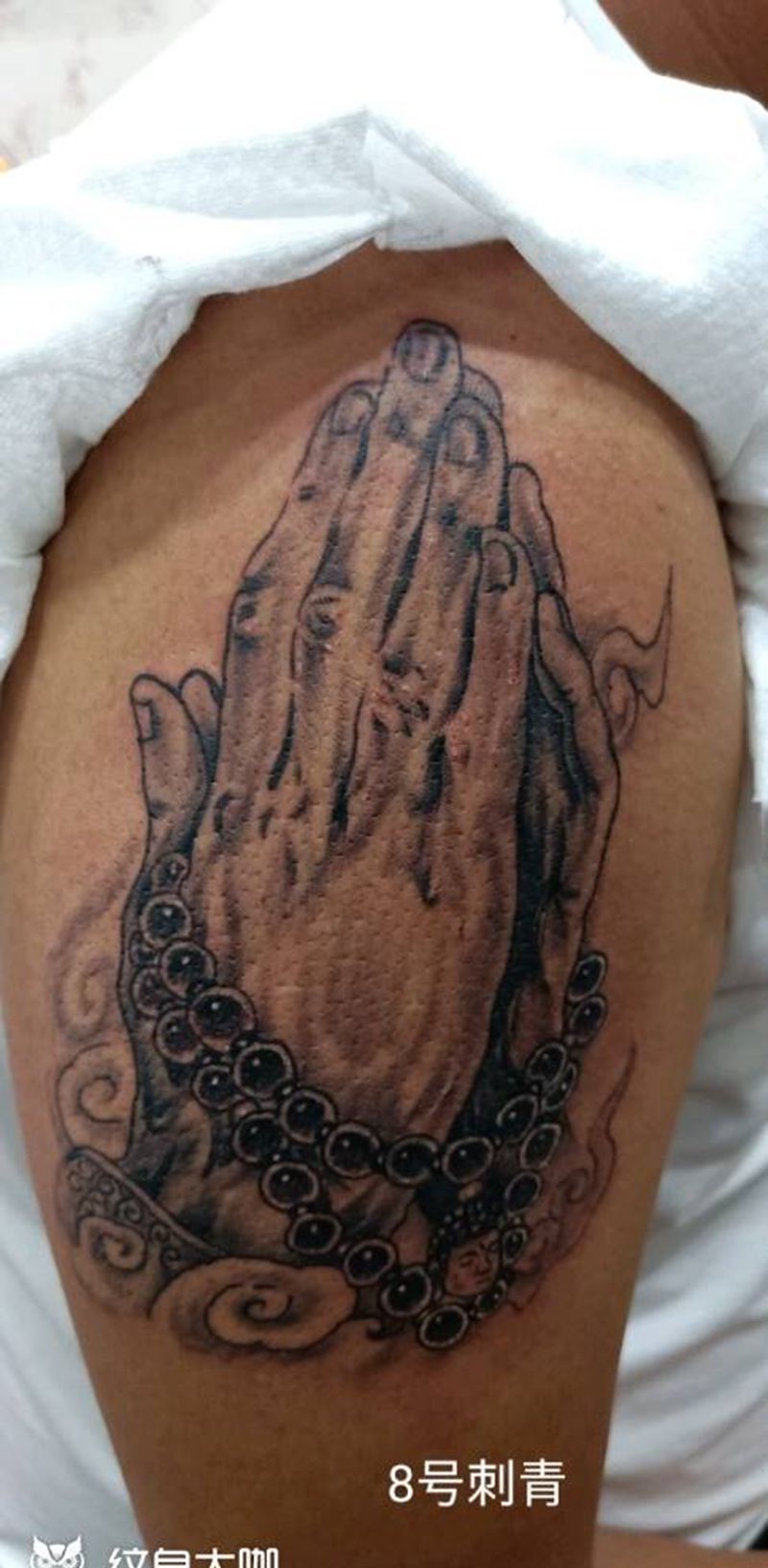 佛手，纹身图片_手臂纹身图案