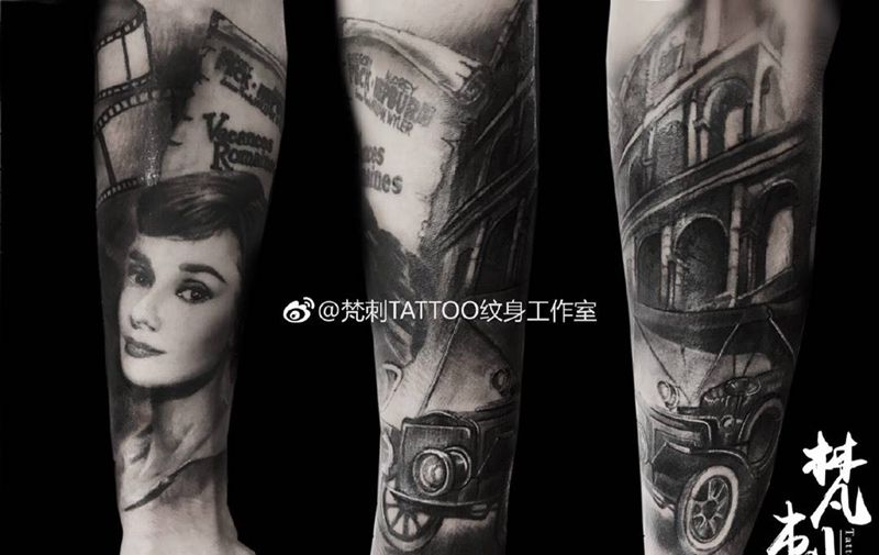 罗马假日纹身图片