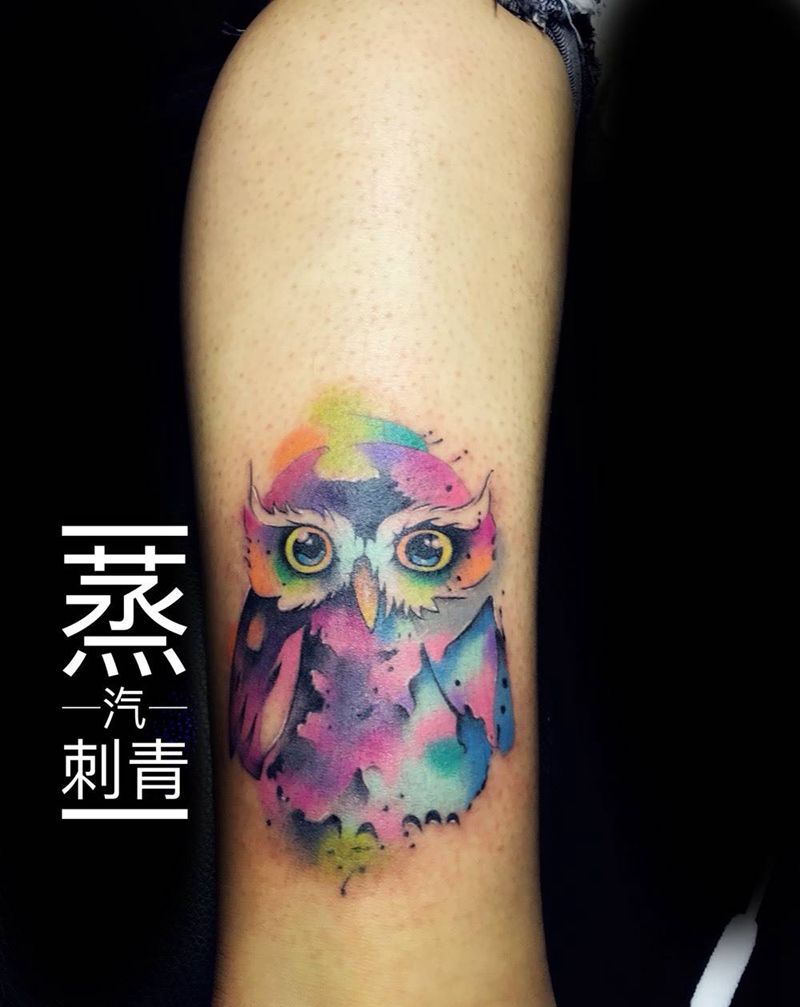 猫头鹰纹身图片