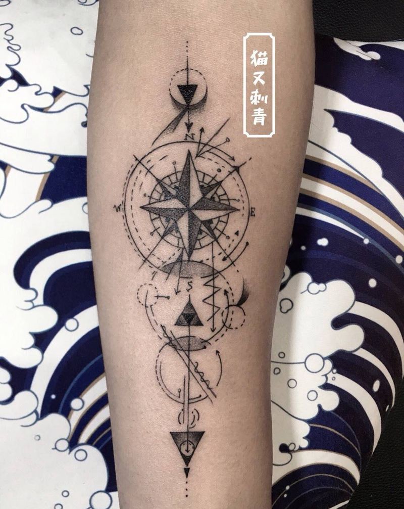 引航纹身图片