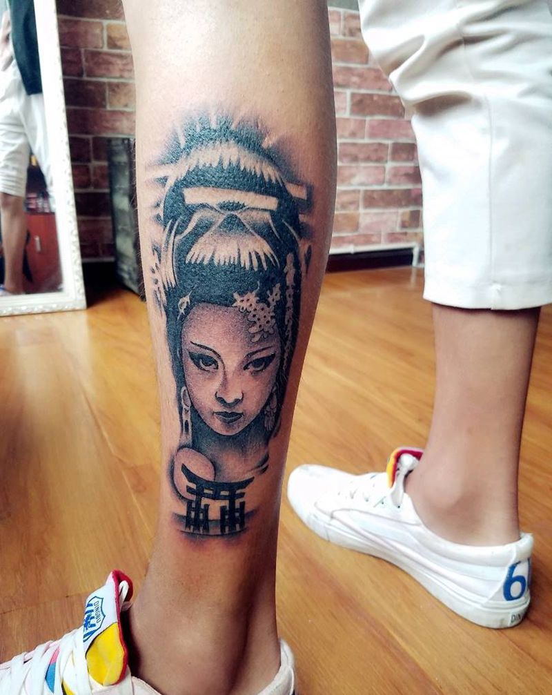 黑白黑白纹身图片