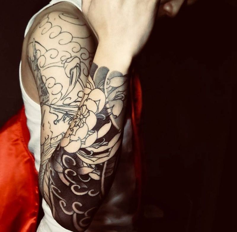 花臂纹身图片