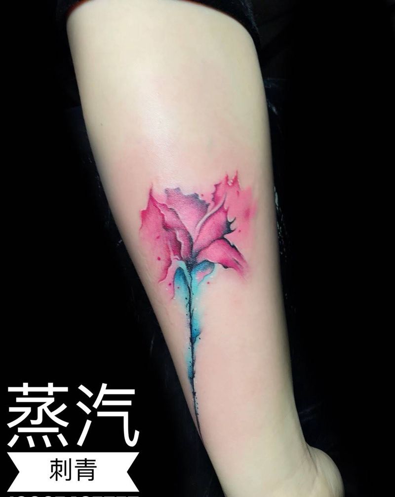 小花花纹身图片