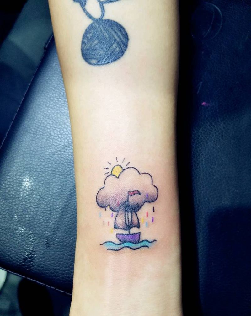 小帆船纹身图片